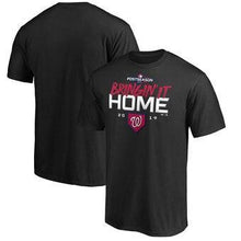 Load image into Gallery viewer, Washington Nationals Majestic 2019 Division Series Winner Locker Room T-Shirt - Black MLB T-shirt