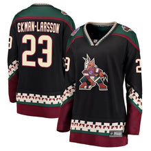 Load image into Gallery viewer, Oliver Ekman-Larsson Arizona Coyotes  Women's Breakaway Alternate Player Jersey - Black NHL Women Jersey