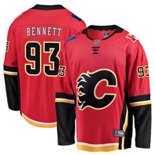Load image into Gallery viewer, Sam Bennett Calgary Flames Breakaway Player Jersey - Red NHL Jersey
