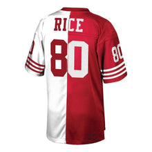 Load image into Gallery viewer, San Francisco 49Ers Jerry Rice San Francisco 49Ers Mitchell And Ness Retired Player Split Jersey Scarlet White