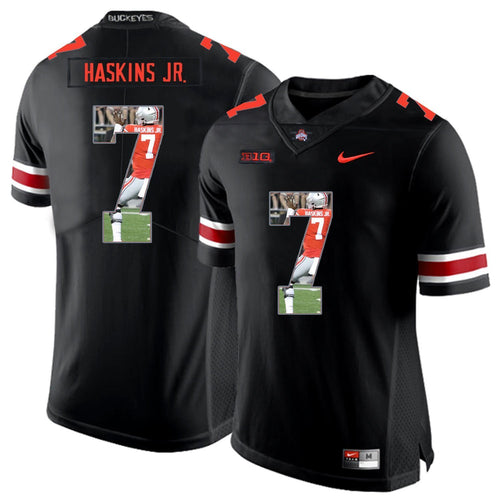 Ohio State Dwayne Haskins 7 Digital Art Black 1 Football Jersey