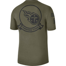 Load image into Gallery viewer, Tennessee Titans Nike 2019 Salute To Service Sideline Seal Legend Performance T-Shirt - Olive - NFL TShirt