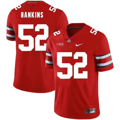 Ohio State Johnathan Hankins 52 Red 2 Football Jersey