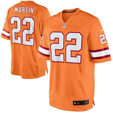 Load image into Gallery viewer, Tampa Bay Buccaneers Doug Martin Tampa Bay Buccaneers Historic Logo Limited Jersey Orange Glaze