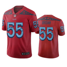 Load image into Gallery viewer, Tennessee Titans Jayon Brown Red City Edition Jersey NFL Jersey