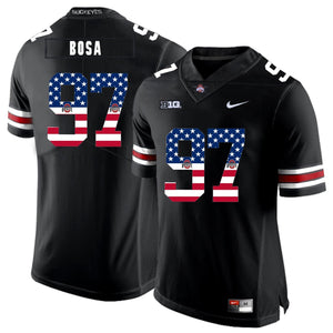 Ohio State Joey Bosa 97 American Flag Black 2 Football Jersey