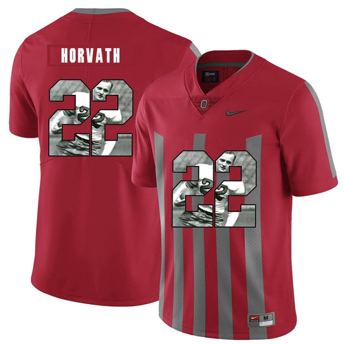 Ohio State Les Horvath 22 Digital Art Red 2 Football Jersey