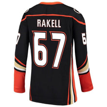 Load image into Gallery viewer, Rickard Rakell Anaheim Ducks  Women's Breakaway Jersey - Black NHL Women Jersey
