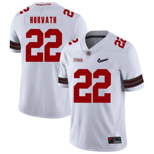 Ohio State Les Horvath 22 White Football Jersey