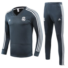Load image into Gallery viewer, Real Madrid Football Kits Replica Long Sleeves Jerseys And Pants 2018-2019 - V-Neck Long Sleeves and Training Pants