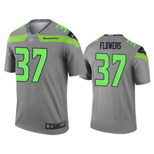 Load image into Gallery viewer, Tre Flowers Seahawks Inverted Legend Gray Men Jersey - NFL Jersey