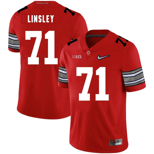 Ohio State Corey Linsley 71 Red Football Jersey