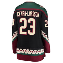 Load image into Gallery viewer, Oliver Ekman-Larsson Arizona Coyotes  Women's Breakaway Alternate Player Jersey - Black NHL Women Jersey