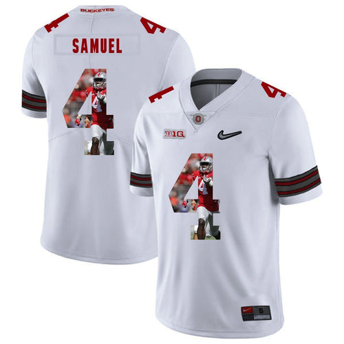 Ohio State Curtis Samuel 4 Digital Art White 1 Football Jersey