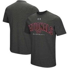 Load image into Gallery viewer, Washington Nationals Under Armour Passion Reflective Arch T-Shirt - Heathered Charcoal MLB T-shirt