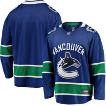 Load image into Gallery viewer, Vancouver Canucks Breakaway Home Jersey - Blue NHL Jersey