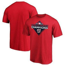 Load image into Gallery viewer, Washington Nationals Majestic 2019 World Series Champions Logo T-Shirt - Red MLB T-shirt