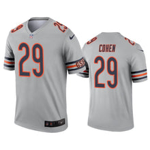 Load image into Gallery viewer, Tarik Cohen Bears Inverted Legend Silver Men Jersey - NFL Jersey