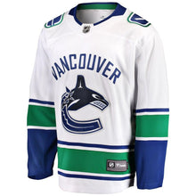 Load image into Gallery viewer, Vancouver Canucks Breakaway Away Jersey - White NHL Jersey