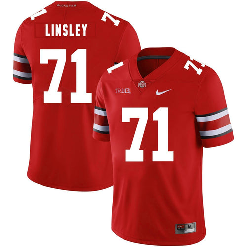 Ohio State Corey Linsley 71 Red 2 Football Jersey