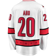 Load image into Gallery viewer, Sebastian Aho Carolina Hurricanes Away Premier Breakaway Player Jersey - White NHL Jersey
