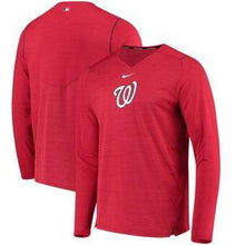 Load image into Gallery viewer, Washington Nationals  Ac Breathe Long Sleeve Performance T-Shirt - Red MLB T-shirt