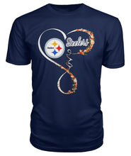 Load image into Gallery viewer, Pittsburgh-Steelers Love Collection T-Shirt 2018 - Guys Tee