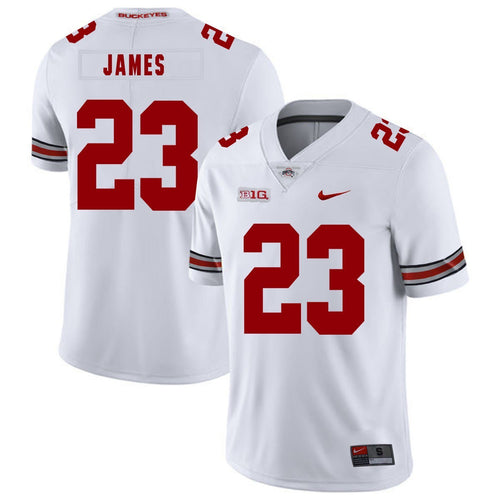 Ohio State Lebron James 23 White Football Jersey