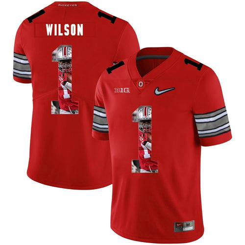 Ohio State Dontre Wilson 1 Digital Art Red 1 Football Jersey