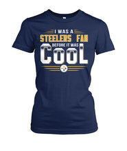 Load image into Gallery viewer, Pittsburgh-Steelers I'm Still With The Steelers Collection T-Shirt 2018 - Ladies Tee