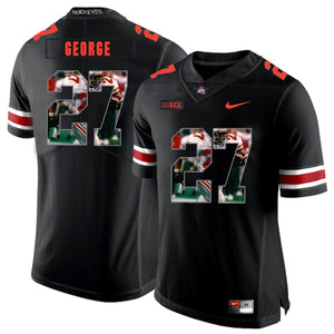 Ohio State Eddie George 27 Digital Art Black 1 Football Jersey