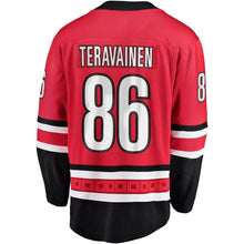 Load image into Gallery viewer, Teuvo Teravainen Carolina Hurricanes Breakaway Player Jersey - Red NHL Jersey