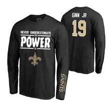 Load image into Gallery viewer, Ted Ginn Jr. Never Underestimate Black Nfl T-Shirt NFL Long Sleeve