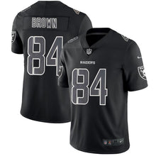 Load image into Gallery viewer, Raiders #84 Brownimpact Black Color Rush Limited Jersey - NFL Jersey