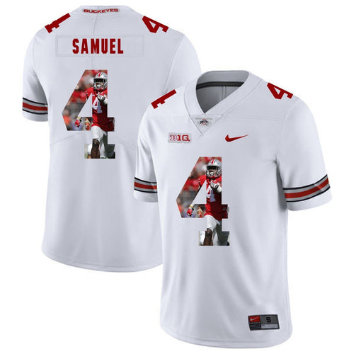 Ohio State Curtis Samuel 4 Digital Art White 2 Football Jersey