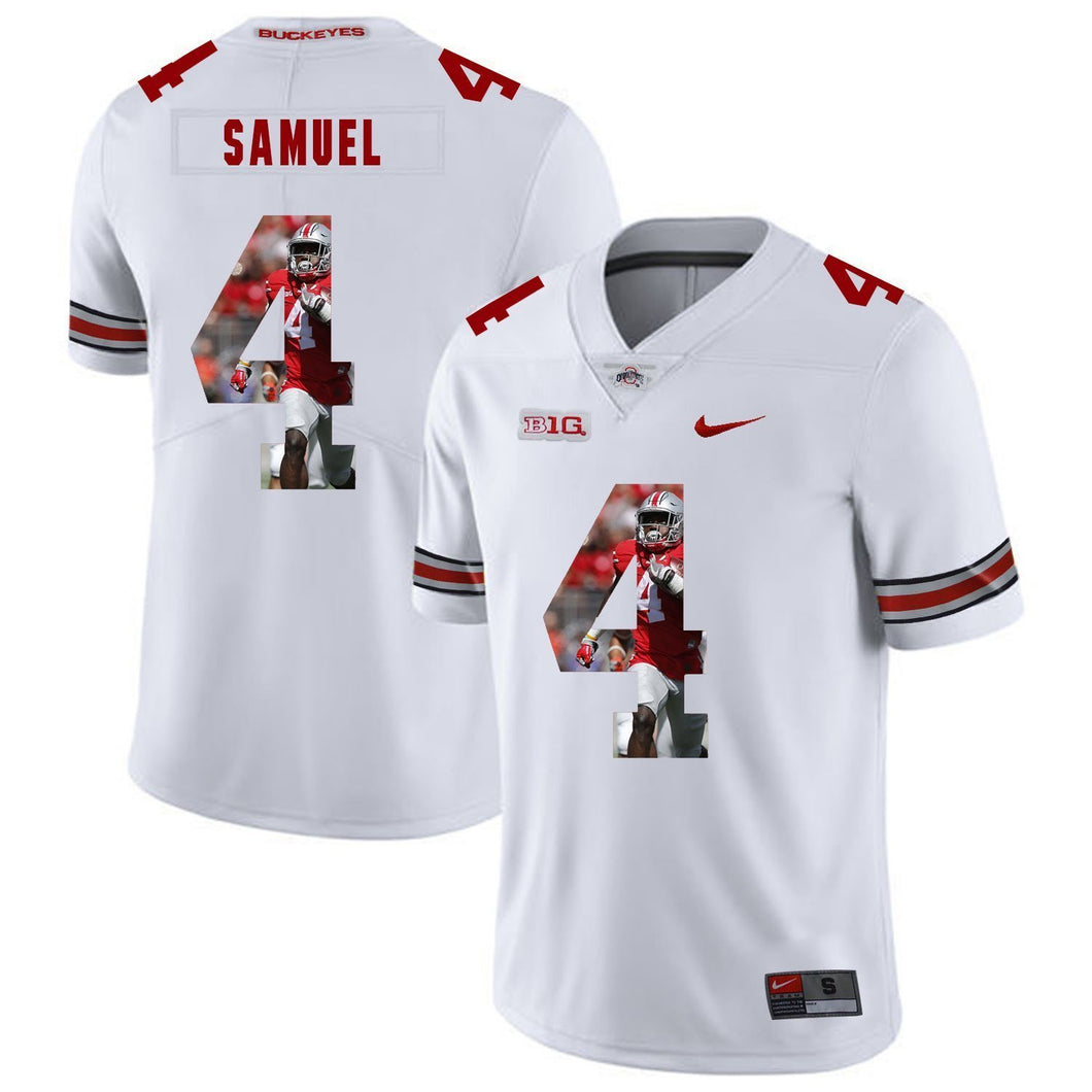 Ohio State Curtis Samuel 4 Digital Art White 2 Football Jersey