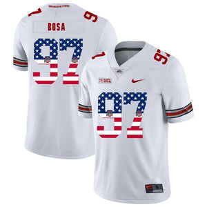 Ohio State Joey Bosa 97 American Flag White 2 Football Jersey