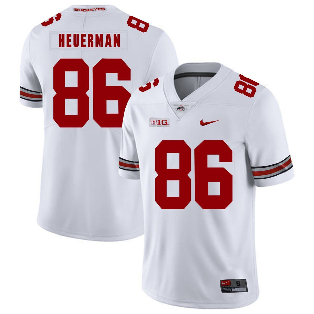 Ohio State Jeff Heuerman 86 White Football Jersey