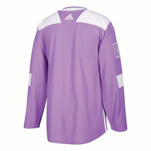 Load image into Gallery viewer, San Jose Sharks San Jose Sharks Adidas Hockey Fights Cancer Practice Jersey Purple