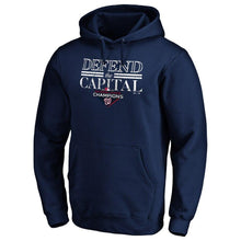 Load image into Gallery viewer, Washington Nationals Majestic 2019 National League Champions Hometown Battery Pullover Hoodie - Navy MLB Pullover Hoodie