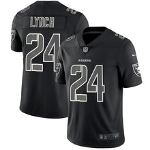 Load image into Gallery viewer, Raiders #24 Lynchimpact Black Color Rush Limited Jersey - NFL Jersey