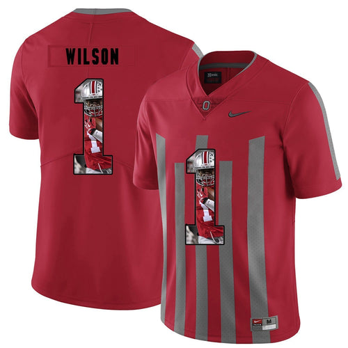 Ohio State Dontre Wilson 1 Digital Art Red 2 Football Jersey