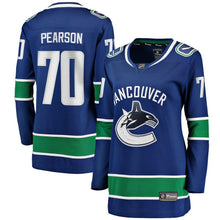 Load image into Gallery viewer, Tanner Pearson Vancouver Canucks  Women's Home Breakaway Player Jersey - Blue NHL Women Jersey