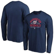 Load image into Gallery viewer, Washington Nationals Majestic Fine Contribution Long Sleeve T-Shirt - Navy MLB T-shirt