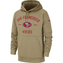 Load image into Gallery viewer, San Francisco 49Ers Nike 2019 Salute To Service Sideline Therma Pullover Hoodie - Tan - NFL Pullover Hoodie