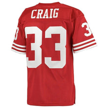Load image into Gallery viewer, San Francisco 49Ers Roger Craig San Francisco 49Ers Mitchell And Ness 1989 Throwback Jersey Scarlet