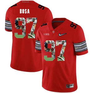 Ohio State Joey Bosa 97 Digital Art Red 1 Football Jersey