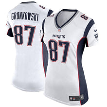 Load image into Gallery viewer, Rob Gronkowski New England Patriots Women's Game Jersey - White