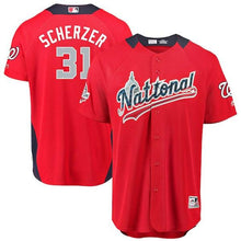 Load image into Gallery viewer, Scherzer #31 National League Majestic 2019 Mlb All-Star Game Home Jersey- Red - MLB Jersey