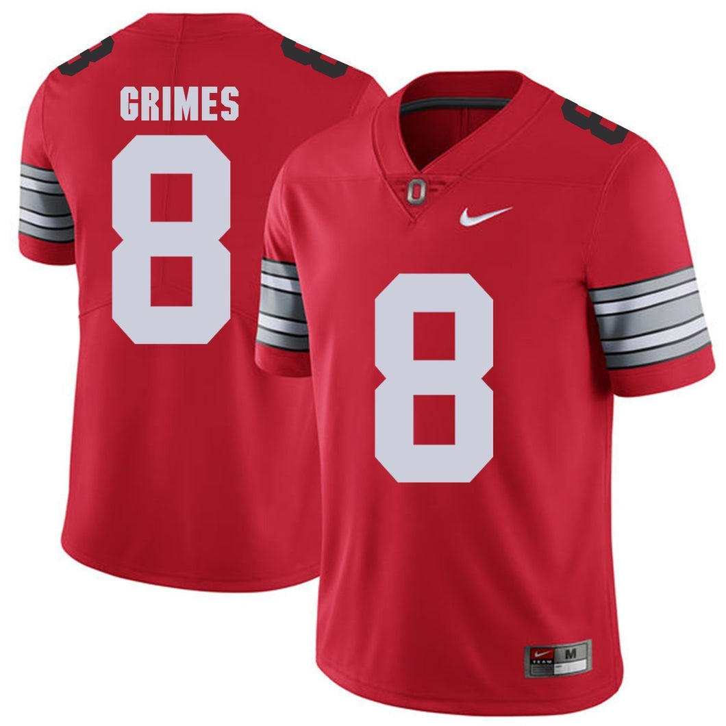 Ohio State Grimes 8 Red Football Jersey